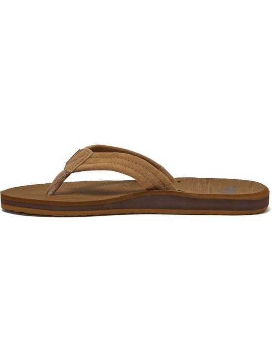 Men\'s Tan Solid Suede Flip Flops Arch Support Athletic Sandals Thong Casual main image 6